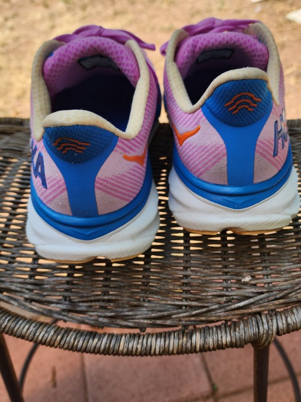 Hoka Clifton 9 Women's Running Shoes Size 9.5B Pink Blue - Picture 7 of 16